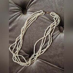 Vintage 14K 5 STRAND FRESHWATER PEARL NECKLACE